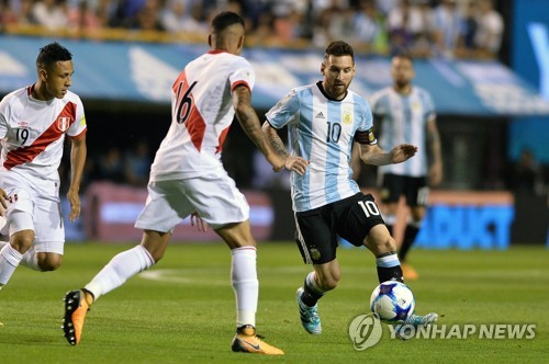 아르헨티나, 월드컵 탈락위기…페루와 0-0 무승부