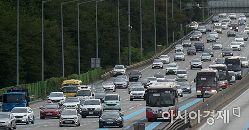 [포토]서울 들어서는 귀경차량