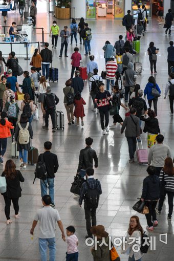 [포토]추석연휴 막바지 서울역은 지금