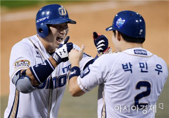 [포토]나성범, '기쁨의 투런포'