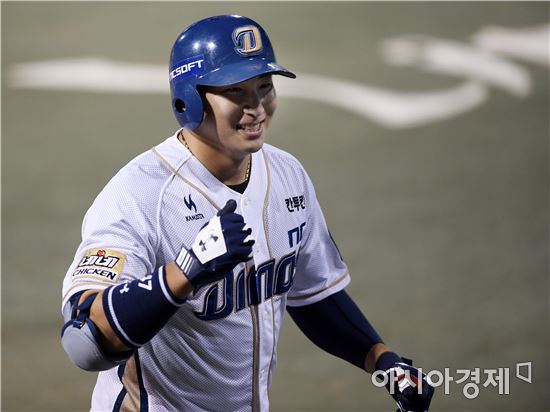 [포토]나성범, '짜릿한 투런포'