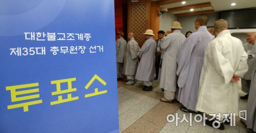[포토]조계종 제35대 총무원장 선거 