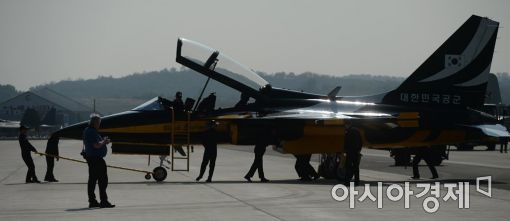 [포토]블랙이글 '잠깐 휴식중'