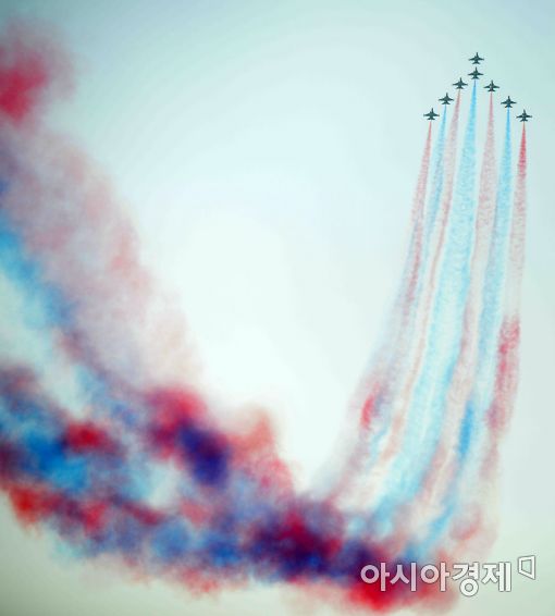 [포토]블랙이글스, 하늘에 그린 예술작품