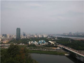 성수동 삼표레미콘 공장 부지 전경 / 