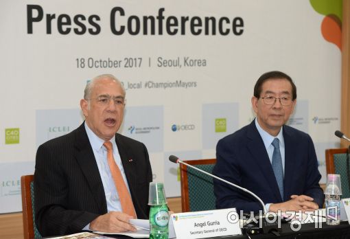 [포토]세계 경제·환경 심각성 밝히는 구리아 사무총장