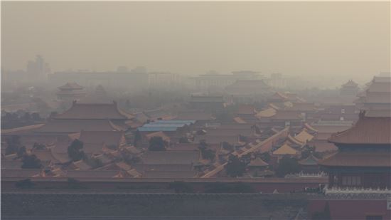 미세먼지로 뒤덮인 베이징(사진=게티이미지뱅크)