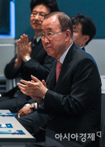 [포토]숭실대 학술심포지엄 참석한 반기문 전 UN 사무총장