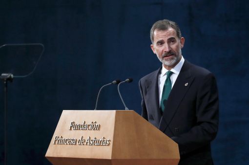 스페인 국왕 "카탈루냐 분리독립, 용납할 수 없는 시도…헌법 존중해야"