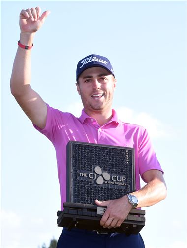 [더CJ컵] '초대 챔프' 토머스 "19억원 잭팟"(종합)