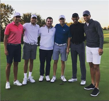 [골프토픽] 스피스 "오바마, 커리와 번개 라운드"