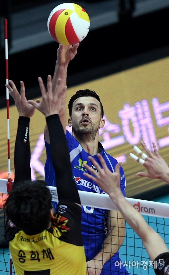 [포토]가스파리니, '막을 수 없는 팁 공격'