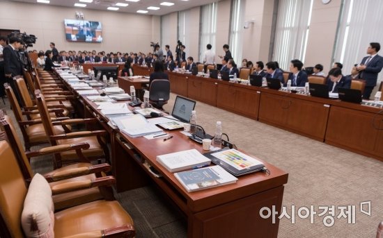 [2017국감]막바지 국감 '파행'…한국당 없이 '반쪽'