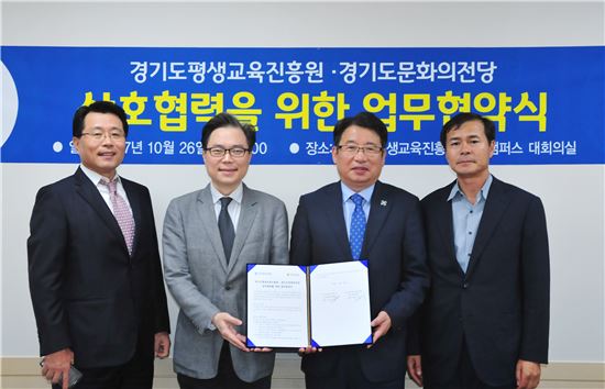 경기평생교육원-경기문화의전당 '평생교육강화' 맞손