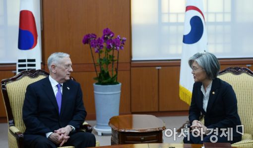 [포토]외교부 찾은 제임스 메티스 美 국방장관