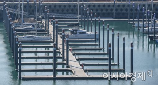 [포토]'왕산마리나 해상 계류장 공개'