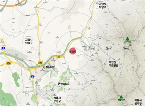 서울 은평구 진관동 백화사 인근 집단취락지구 지정 