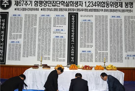 함평군 제67주기 함평사건희생자 위령제 봉행