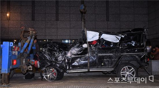 故김주혁의 사고 차량 