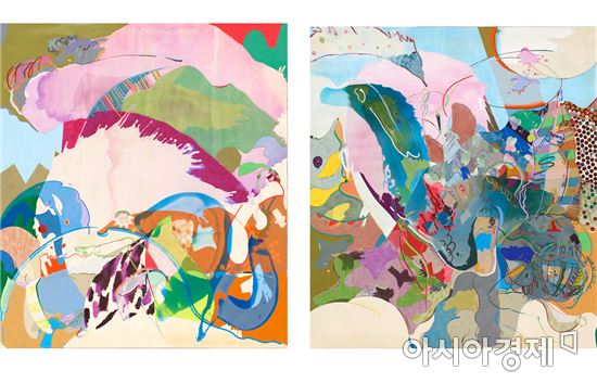 (왼쪽)B stubborn, (오른쪽)A moonworker, 2015-17, Courtesy of the artist and PKM Gallery.