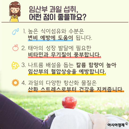 [카드뉴스]임산부의 과일섭취, 마음놓고 먹어도 될까?