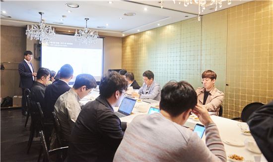 필로시스가 1일 서울 여의도에서 기자간담회를 열었다.