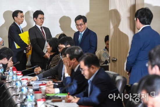 [포토] 확대경제관계장관회의 참석한 김동연 경제부총리