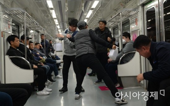 [포토]'지하철에 방화범이 나타난다면'