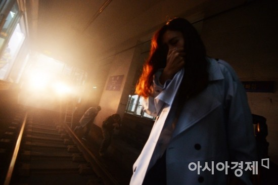 [포토]'지하철에서 화재가 발생한다면'