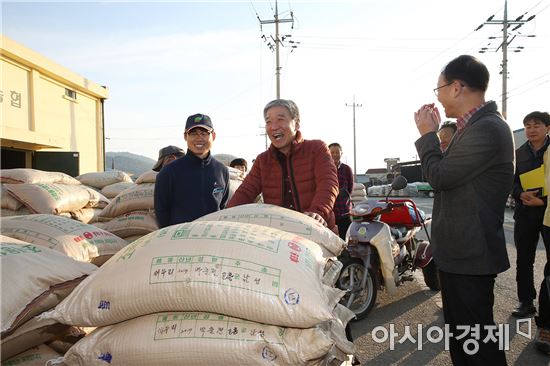 고흥군 올해 첫 공공비축미 수매 시작…전남 처음