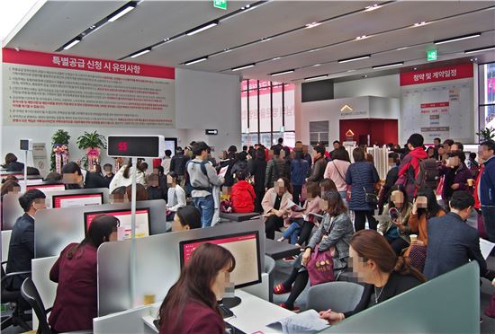 금호건설, '천안불당 금호어울림' 주말 3일간 1만명 다녀가