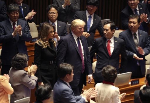 트럼프, 국회 연설…韓美동맹 강조
