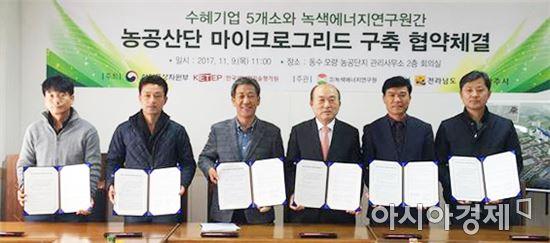 전남녹에연, 농공산단과 마이크로그리드 협약