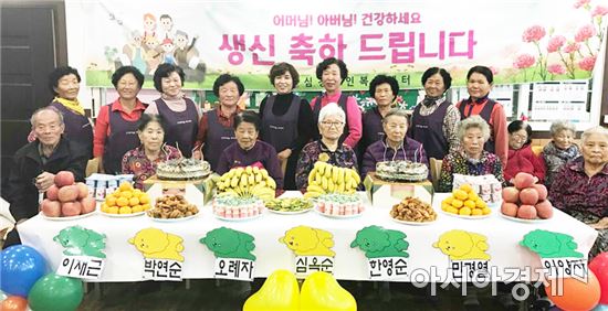 곡성 옥과면 신흥마을, ‘신흥마을 장수어르신 행복한 생일잔치’열어