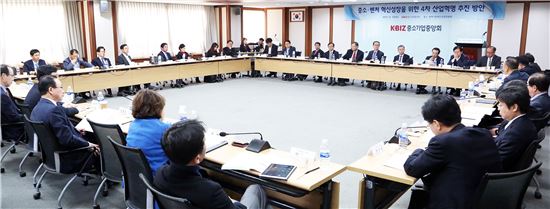 15일 중소·벤처기업혁신성장위원회는 서울 여의도 중기중앙회에서 노규성 공동위원장을 비롯한 40여명의 위원과 정부관계자가 참석한 가운데 제2차 전체회의를 열었다. 
