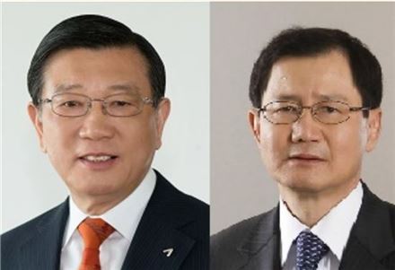 박삼구 금호아시아나그룹 회장(사진 왼쪽)과 박찬구 금호석유화학그룹 회장 
