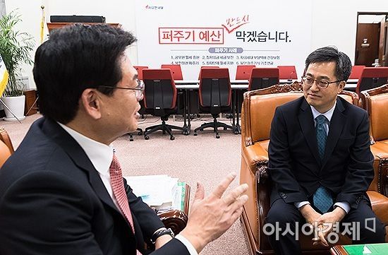 [포토] 예산안 관련 협조 구하는 김동연 부총리