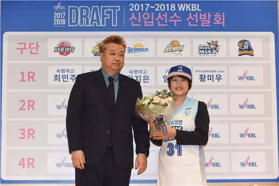 '삼성생명 5순위 지명' 황미우, WKBL 첫 재일교포 선수