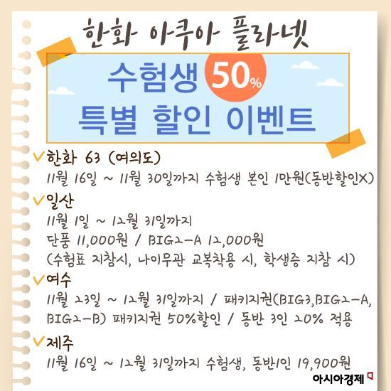 [카드뉴스] 수험표를 할인쿠폰처럼! 수험표 할인 혜택 정리 