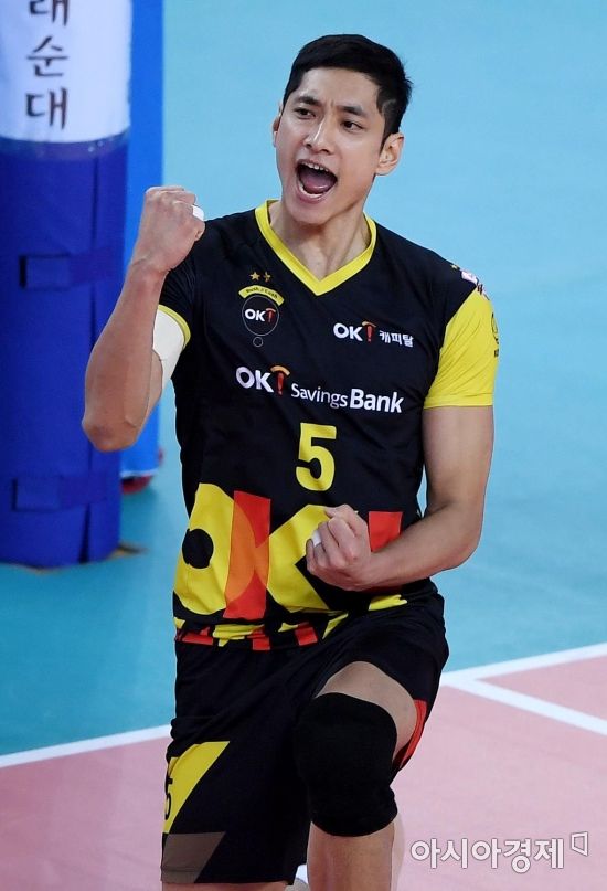 [포토] 김요한, '짜릿한 블로킹 득점'