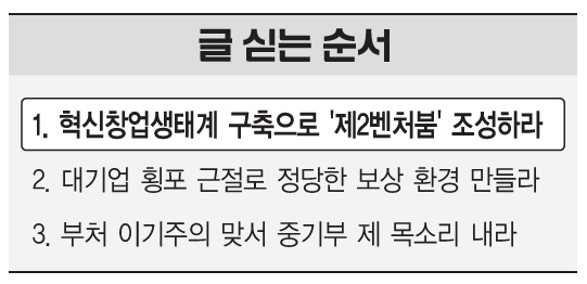[중소벤처부 장관에 바란다] <1> '민간중심' 창업생태계…'쌍끌이' 전략