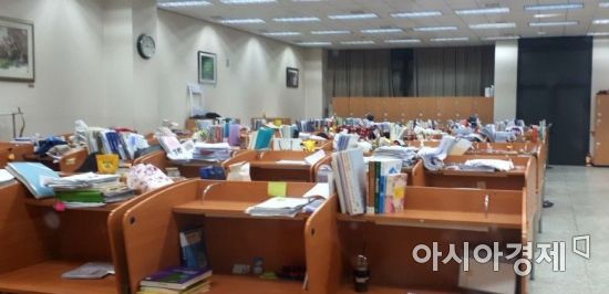 22일 아주대학교 의과대학 열람실. 사진=한승곤 기자 hsg@asiae.co.kr