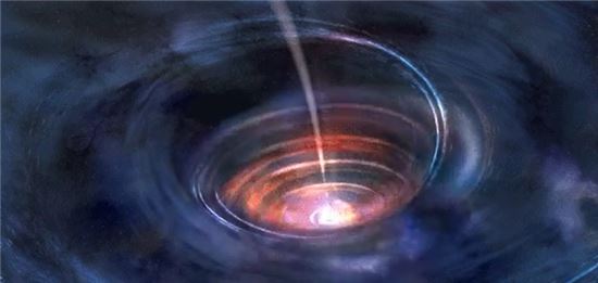 ▲블랙홀도 질량을 가진 천체처럼 물리학의 일반 법칙을 따른다. 이는 '사건의 지평선'을 넘어서기 이전까지이다.[사진제공=NASA] 