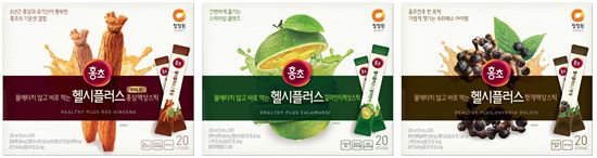 청정원, 휴대·섭취 쉬워진 스틱형 '홍초 헬시플러스' 3종 출시