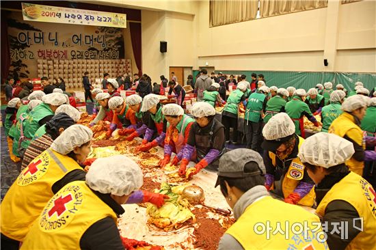 구례군, 사랑 나눔 김장 행사로 따뜻한 겨울나기