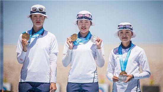양궁 여자 컴파운드 대표팀, 아시아선수권 예선서 세계新