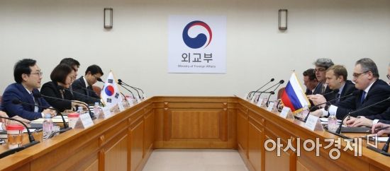 [포토] 한국-러시아 6자회담 수석대표 회담