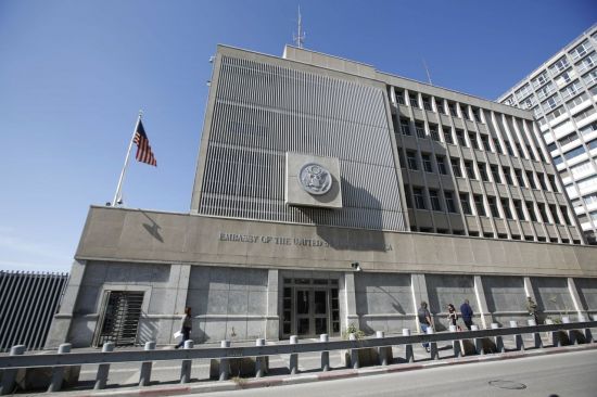 이스라엘의 경제수도 텔아비브에 있는 미국 대사관 (사진=EPA연합뉴스)
