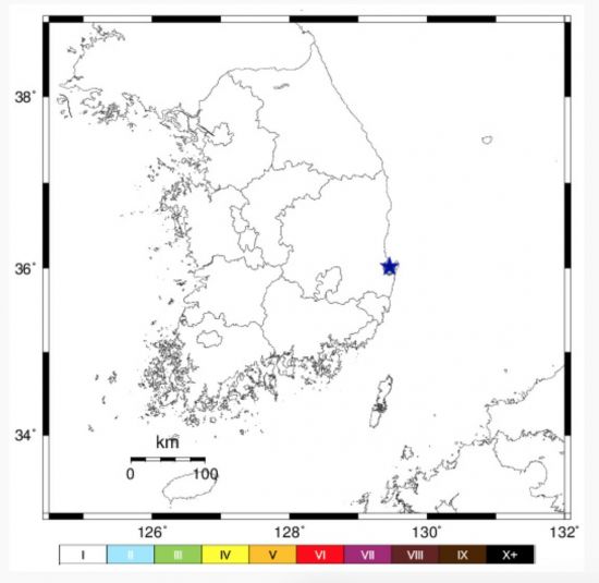5일 밤 9시19분 경북 포항시 남구 동쪽 9km 해역에서 규모 2.1의 지진이 발생했다. /사진 =연합뉴스