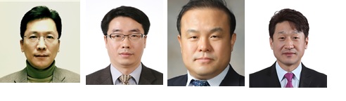 왼쪽부터 이병권 성장지원정책관, 원영준 해외시장정책관, 배지철 지역기업정책관, 이호현 상생협력정책관.